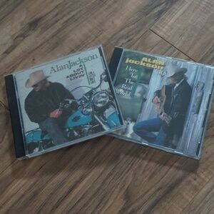 2 Vintage Alan Jackson CDs With Case. Vintage Country Music.